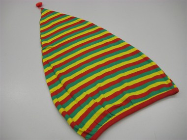 Slaapmuts rood/geel/groen