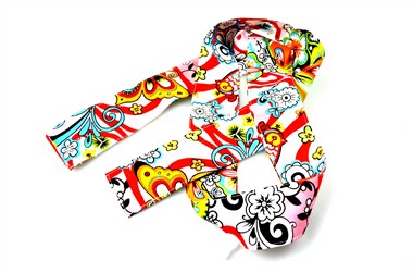 Stirnband Flower Power Baumwolle