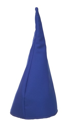 Kabouter muts blauw, one size (H=40 cm)