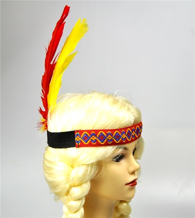 Indianerstirnband  rot 