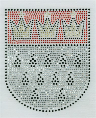 Kölle Bügelbild Wappen (Strass) (14,5x12cm)