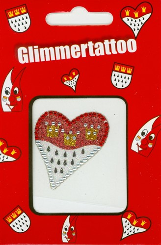 Kölle Glimmer Tattoo (Herz) 