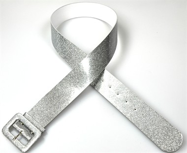 Ceintuur glitter zilver