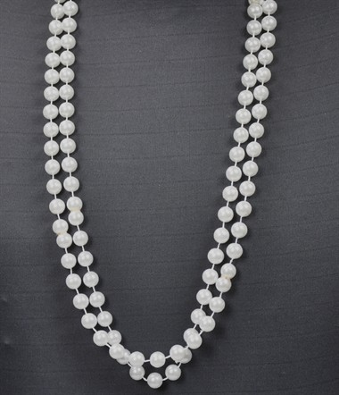 2 st. parelketting wit