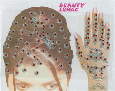 Hand/Haar Tattoo rot 