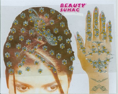 Hand/Haar Tattoo gold