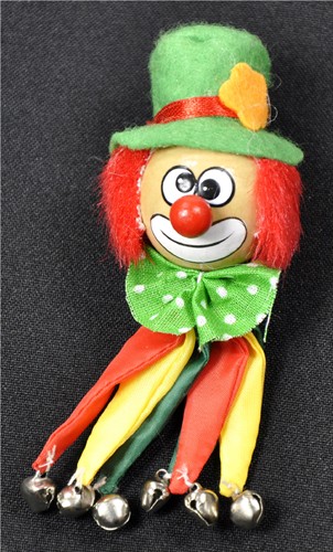 Brosch clown r/g/gr.