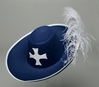 Hut Musketier Kreuz Blau, (H=13 cm)gr. 59