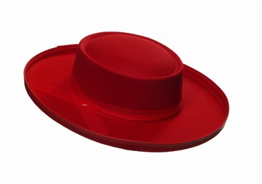 Hut Gringo Rot,  (H=7 cm)gr.59