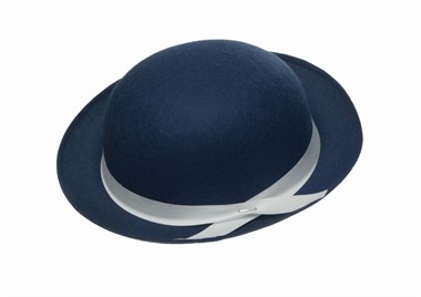 Bolhoed mini blauw, one size (H=8 cm)