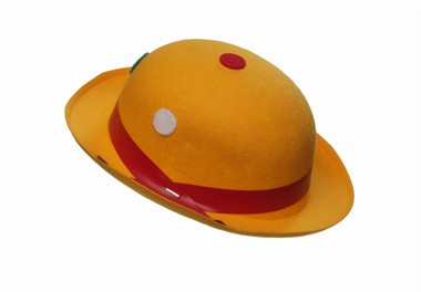 Mini Melone gelb mit Punkte Universalgröße  H=8 cm