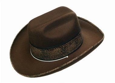 Hut Texas Schlange,  (H=14 cm)gr.59