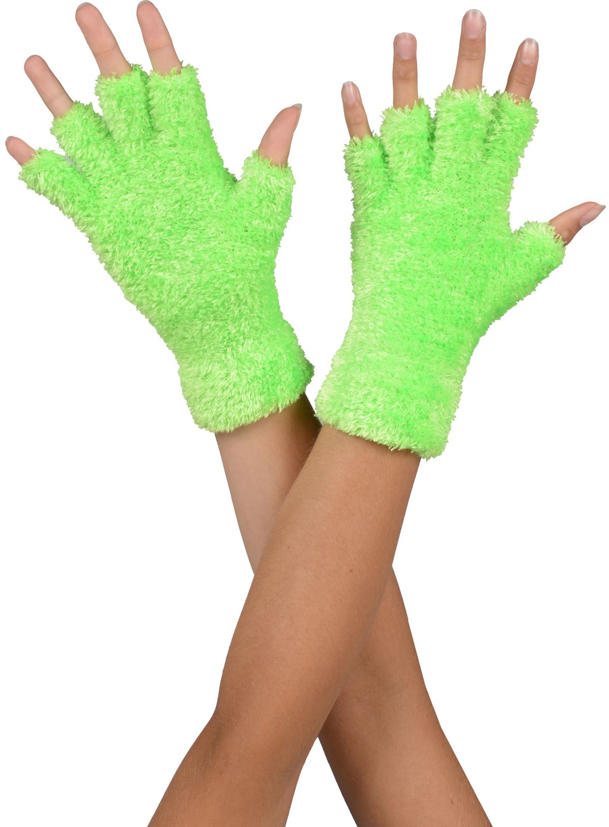 Verlating Maak een naam Respectvol Softy halve vinger handschoenen neon groen bij karnevalswierts.com