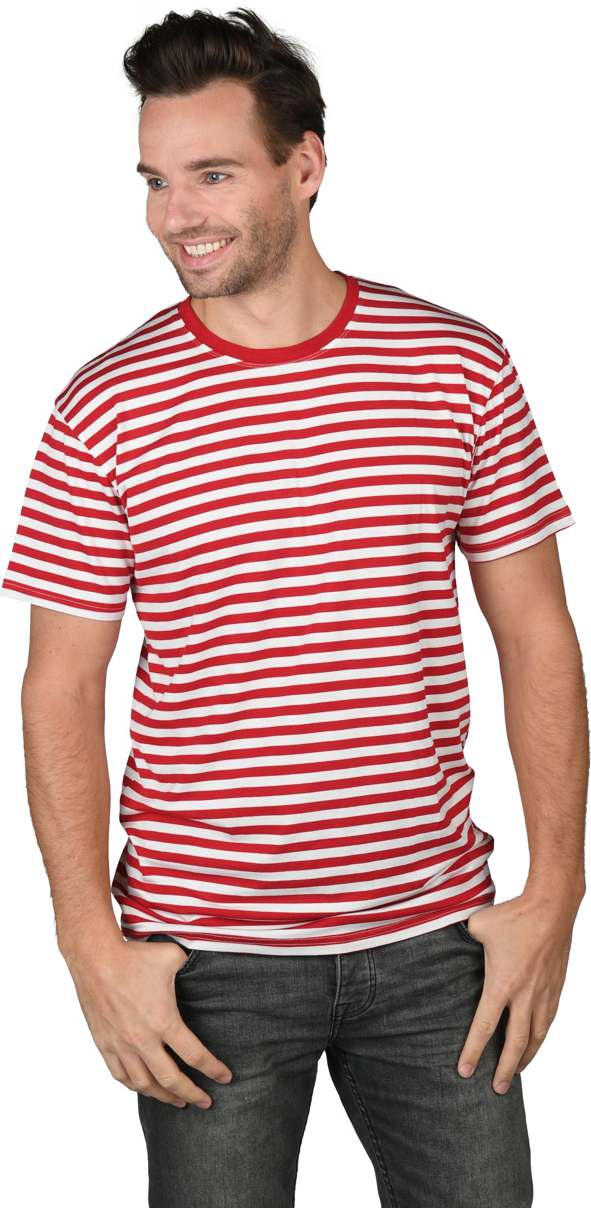 Frustratie Onhandig Fabrikant Gestreept shirt rood/wit